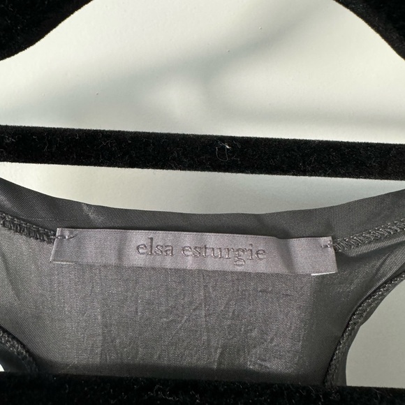 Elsa Esturgie Gray Dress Navy Size 38 6 US - Picture 5 of 5